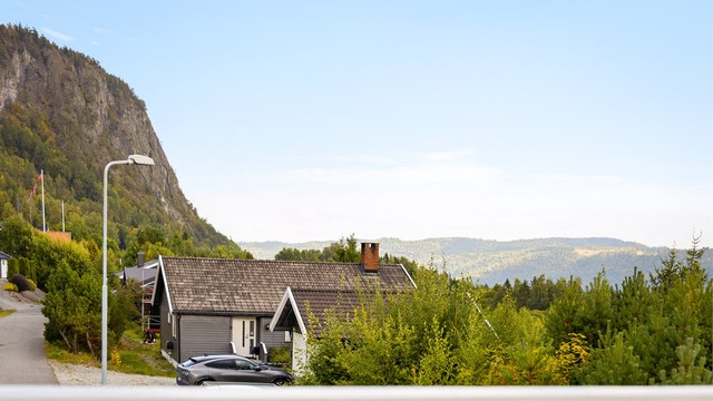 Utsikt fra verandaen.