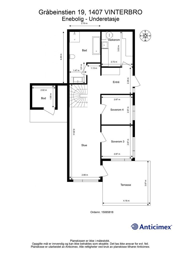 Plantegning - Underetasje