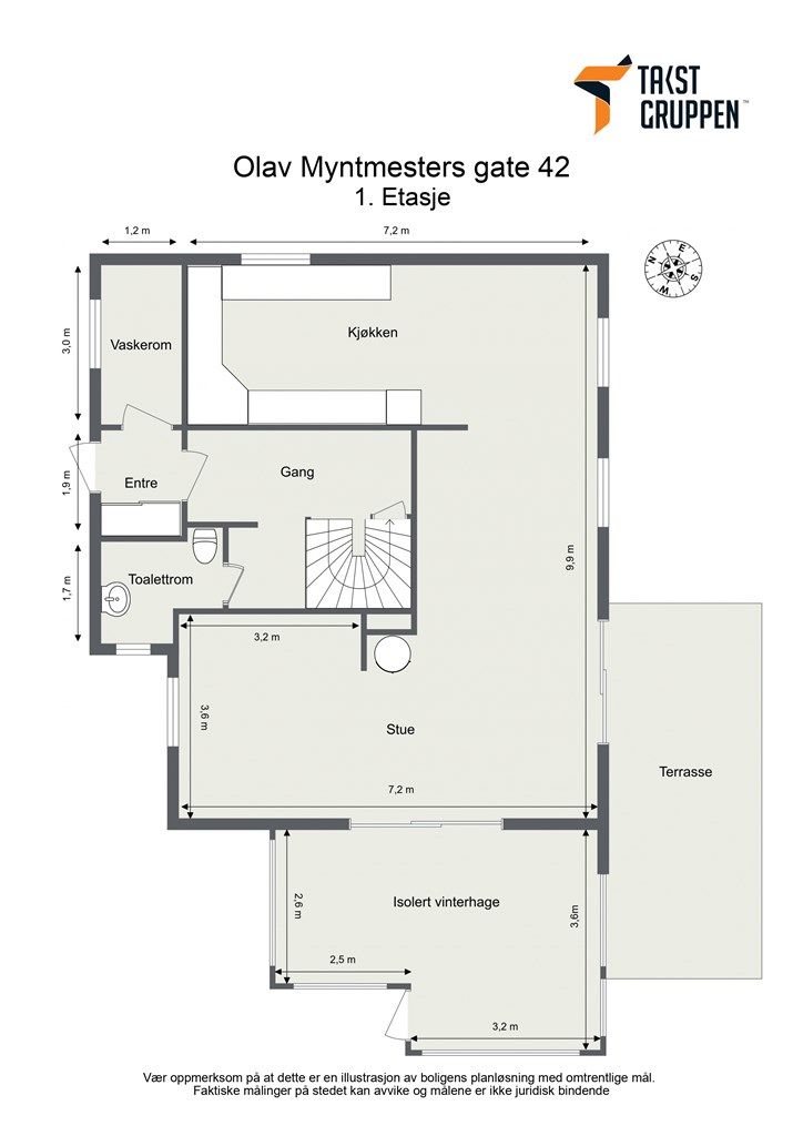 Plantegning - 1. etasje