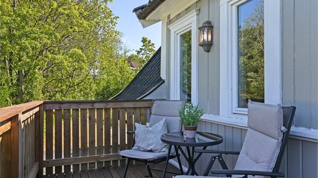 Her kommer solen inn på sen ettermiddag/kvelden. Perfekt på lange varme sommerdager.