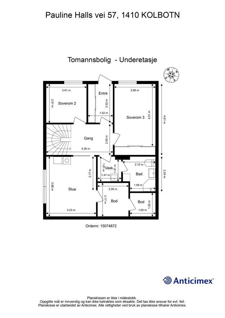 Plantegning - underetasje