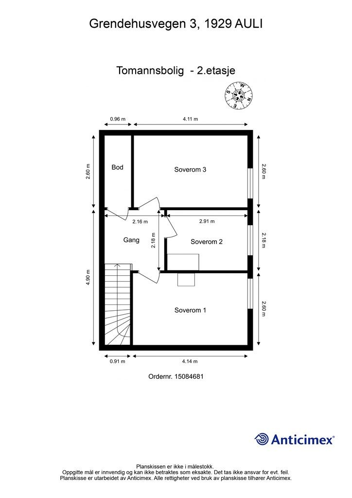 Plantegning - 2.etasje
