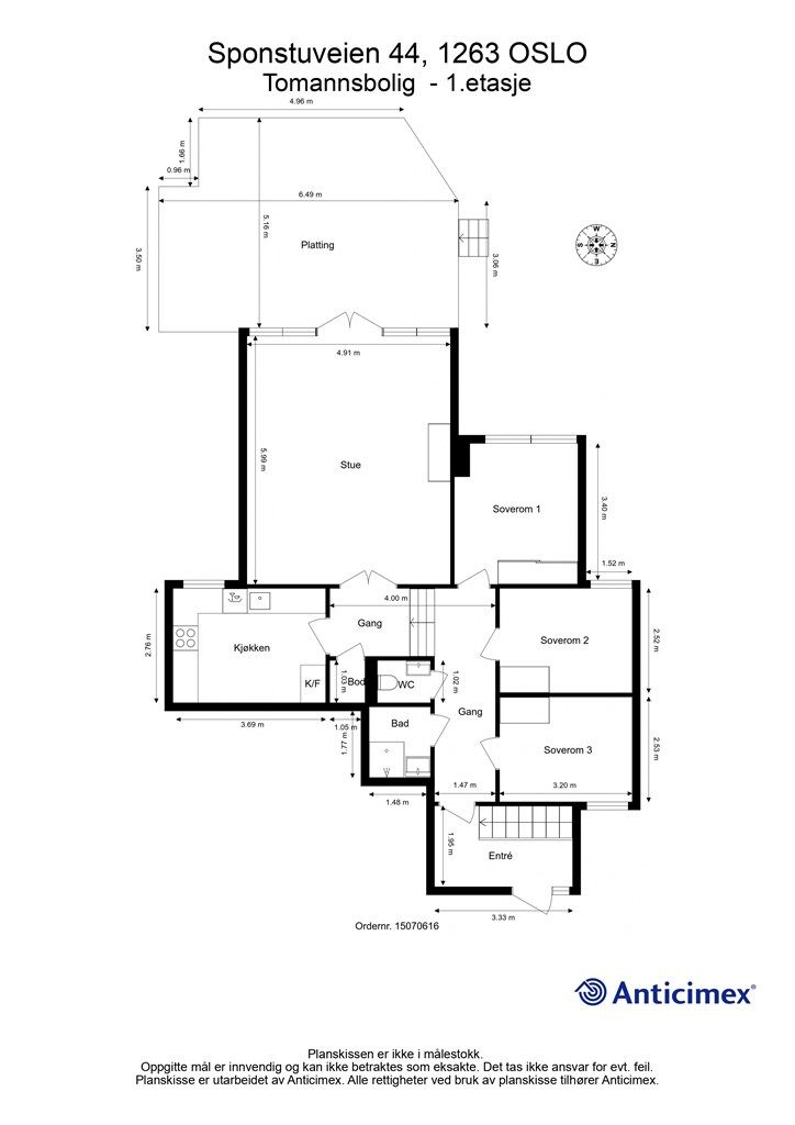Plantegning 1. etasje