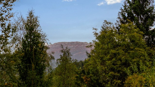 De omkransende fjelltoppene er vakre året rundt.