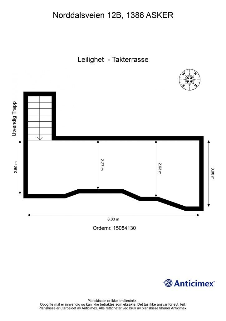 Plantegning Takterrasse 