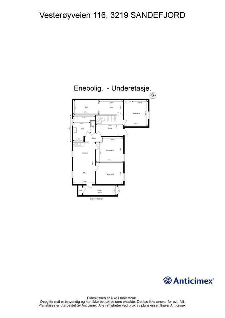Plantegning underetasje