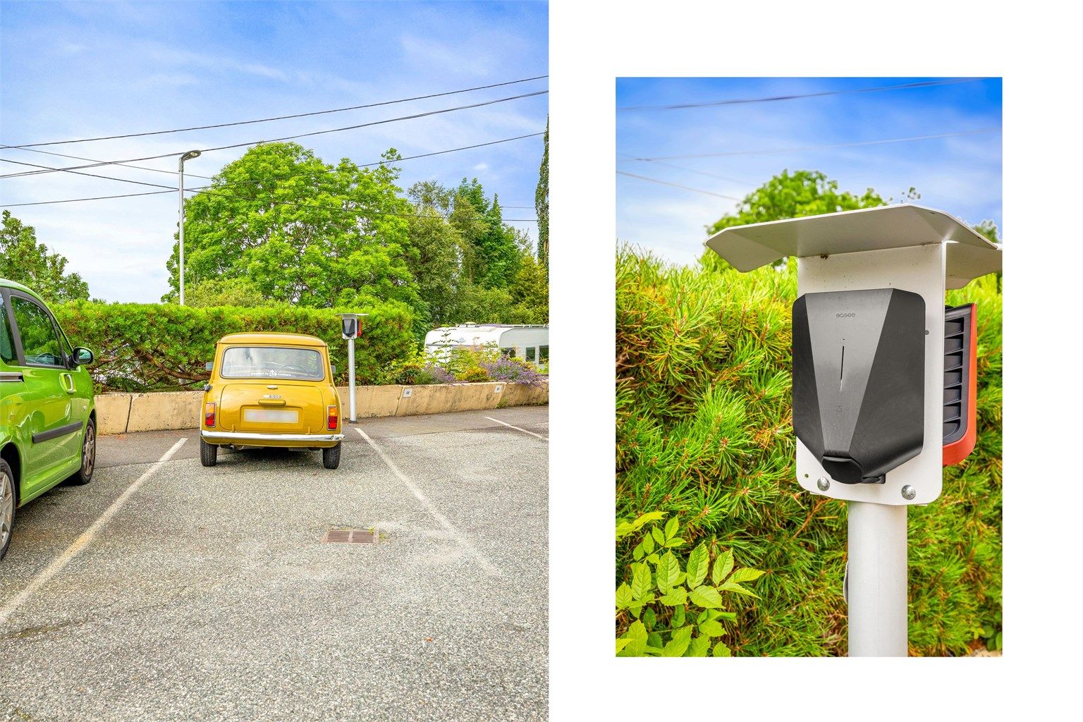 Leiligheten disponerer en fast utendørs parkeringsplass med elbil-lader.