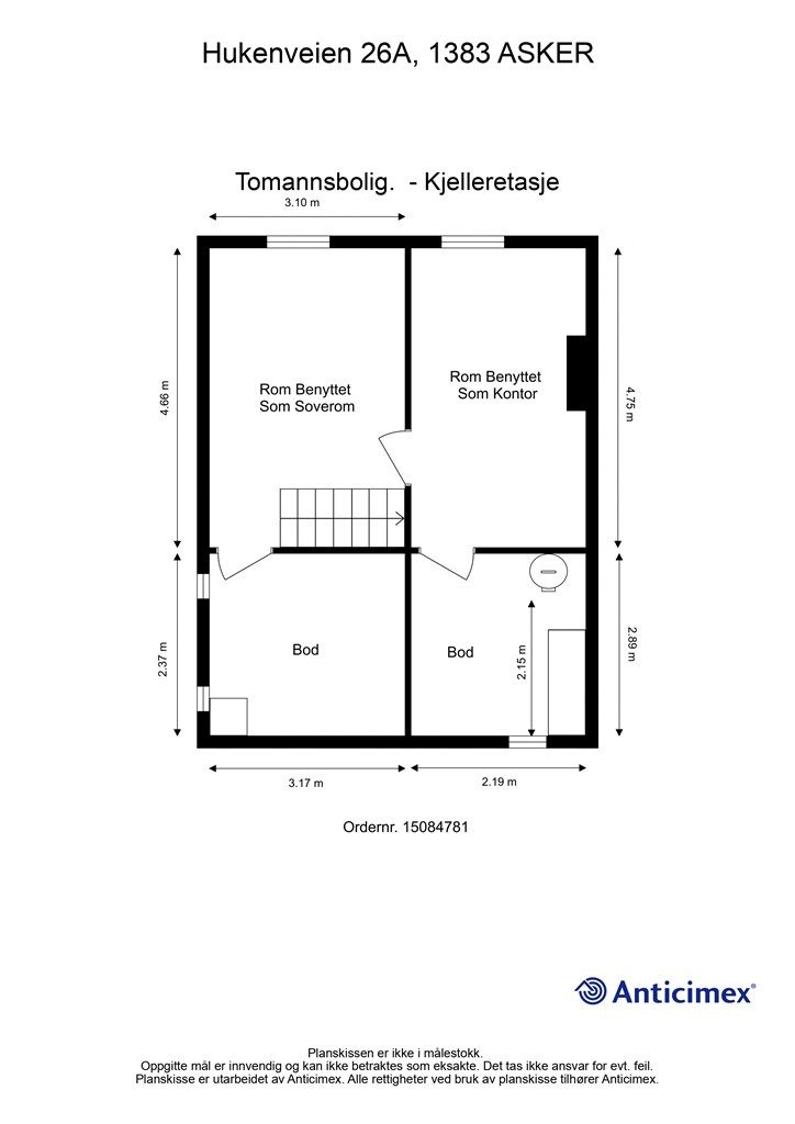 Plantegning-Kjelleretasje 