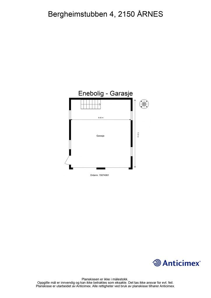 Plantegning garasje. 