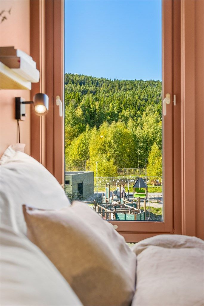 Soverommet vender ut mot marka