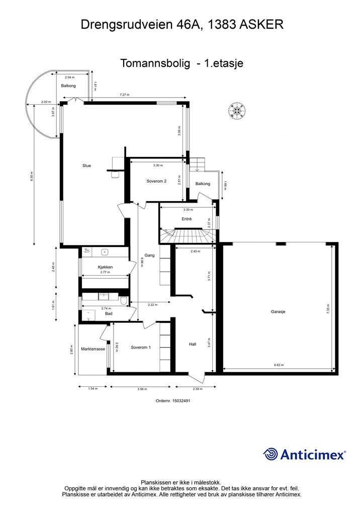 Plantegning - 1.etasje