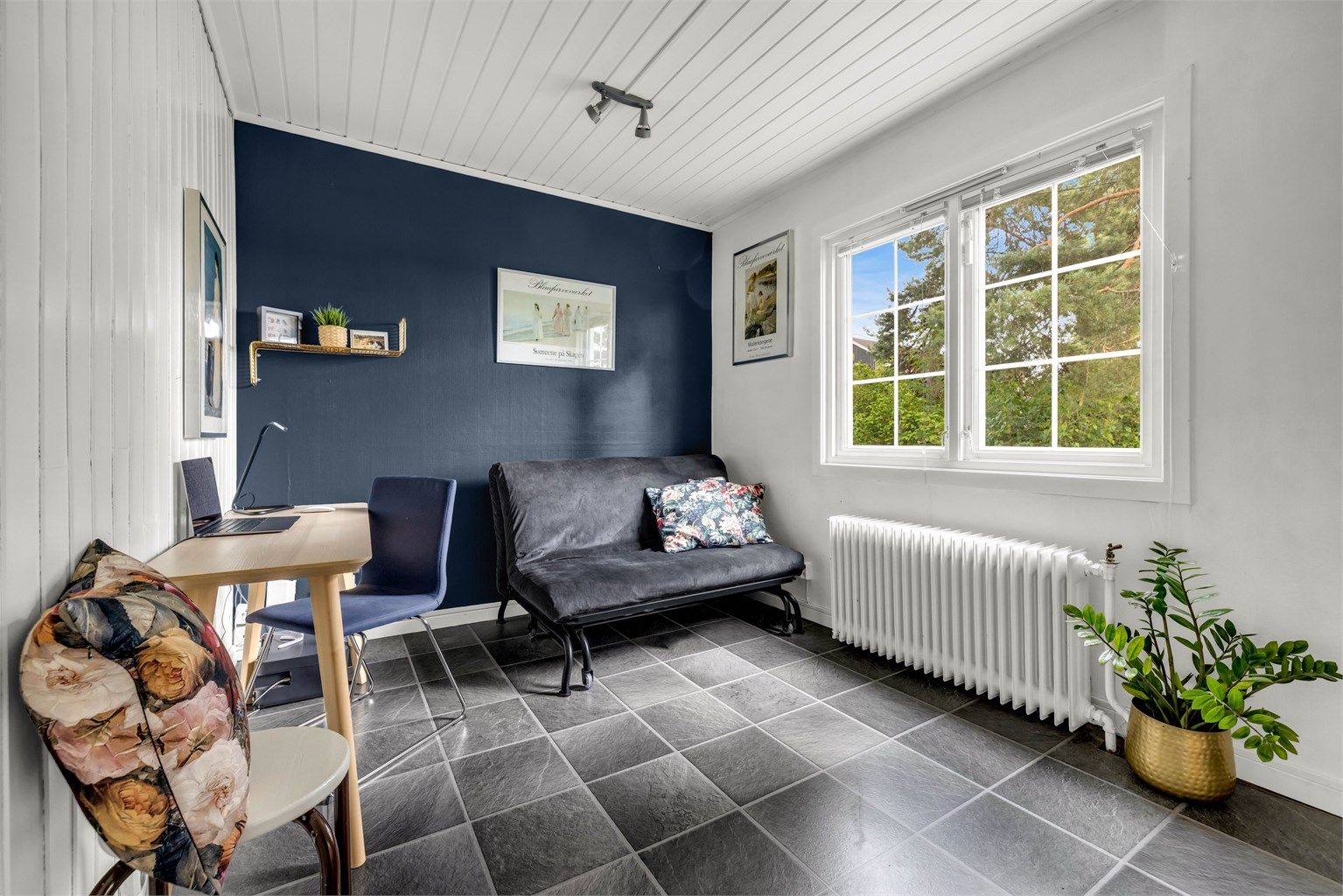 Soverom som i dag blir benyttet som kontor. 