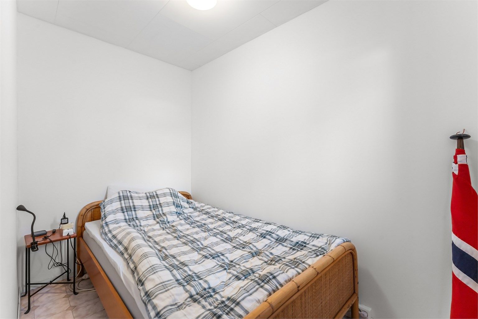 Rom benyttet som soverom (Ikke godkjent for varig opphold)