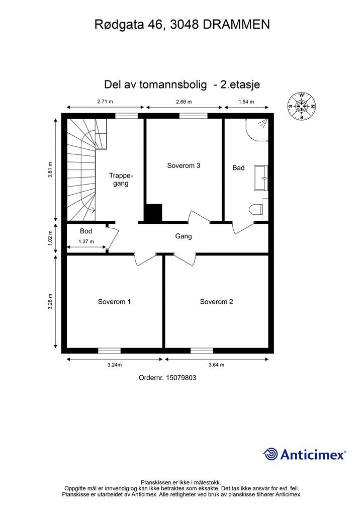 Plantegning - 2. etasje