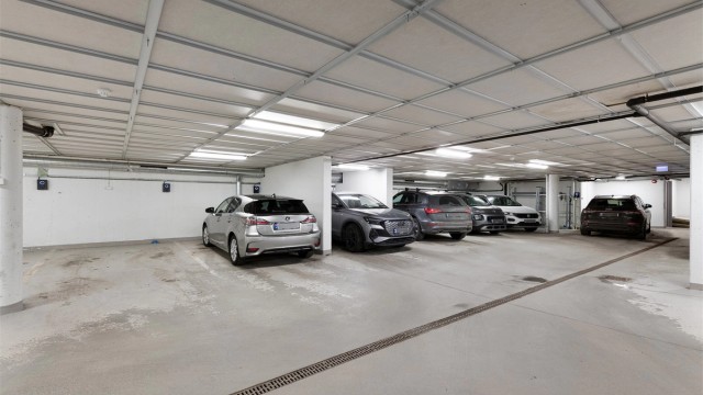 Felles garasjeanlegg med portåpner