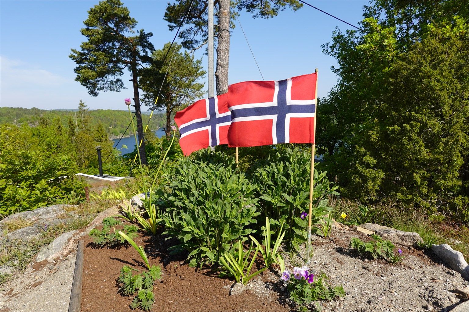 En idyllisk plass for å finne ferieroen.