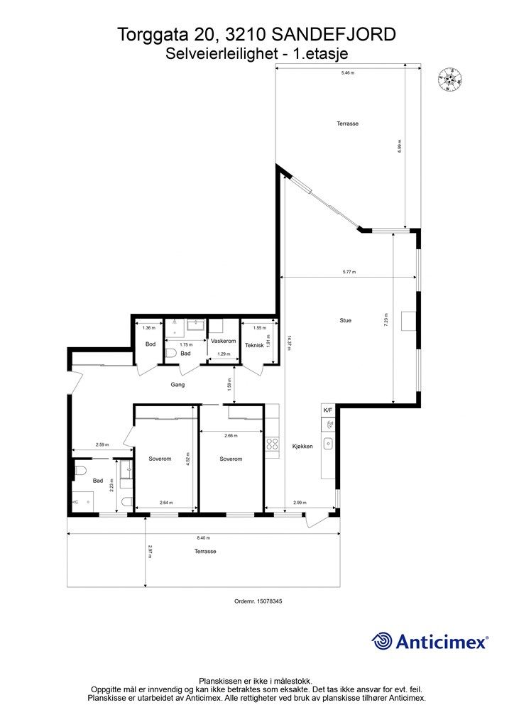 Plantegning - 1. etasje