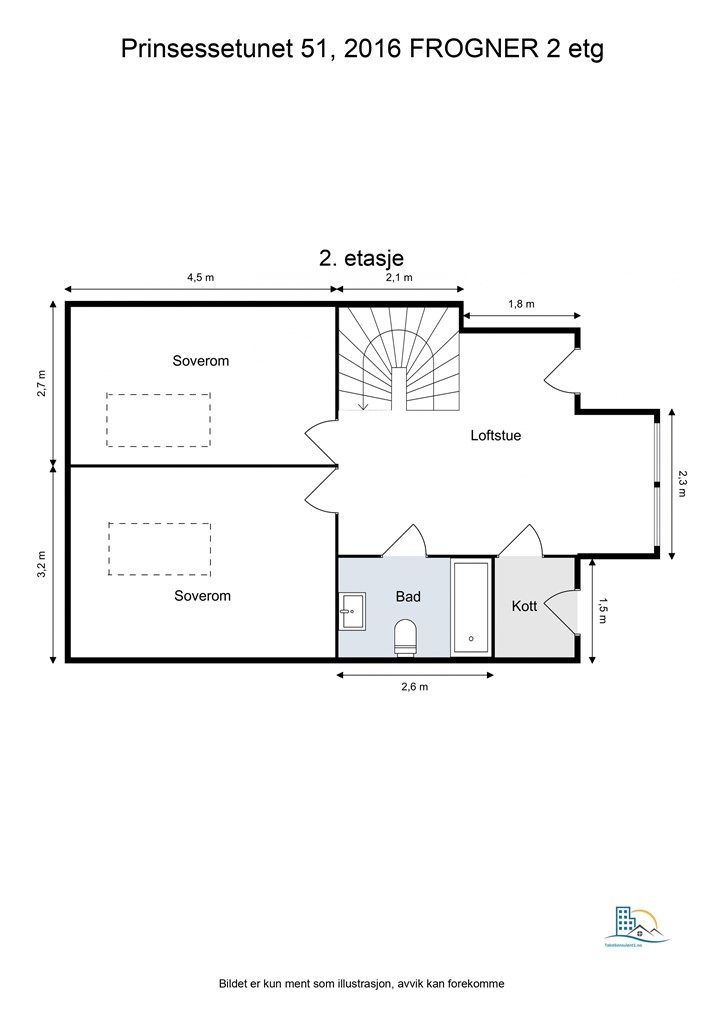 Plantegning - 2. etasje