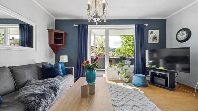 Adkomst til terrasse med videre adkomst til felles hageareal