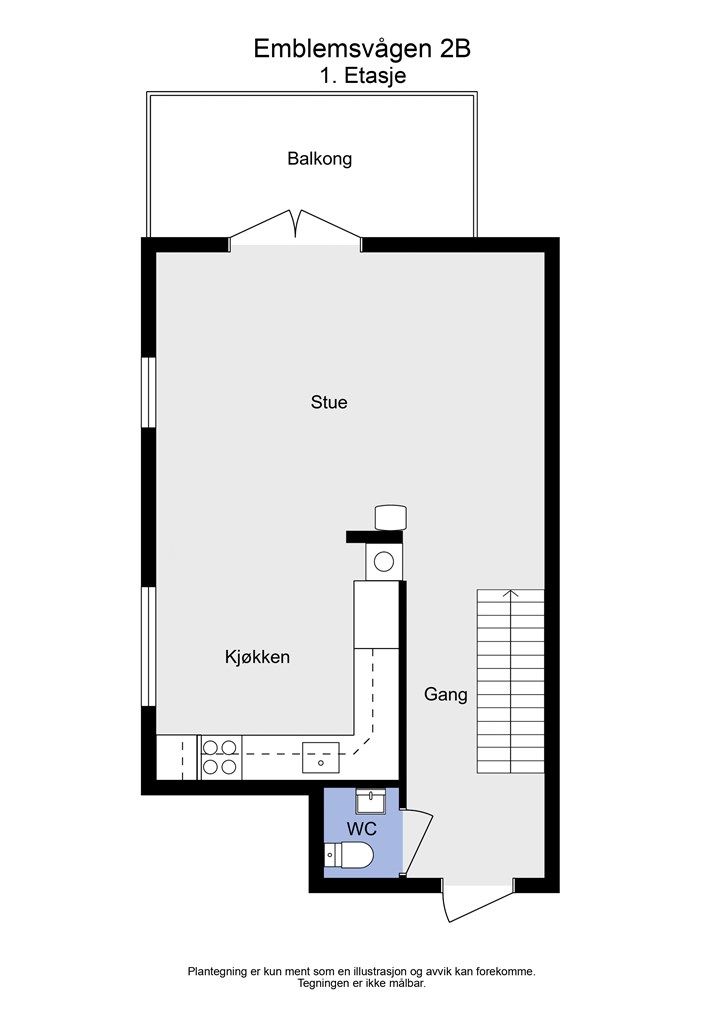 2 D plantegning 1.etasje