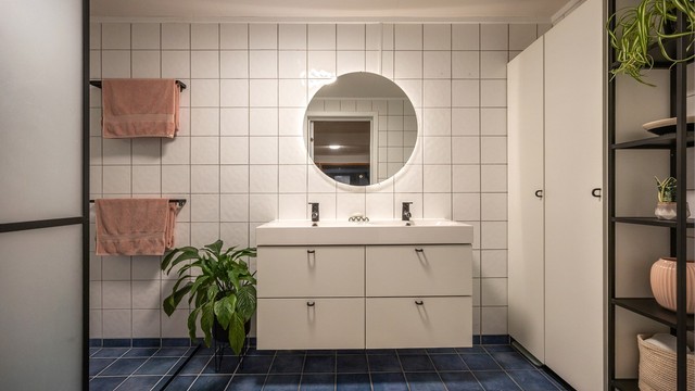 Badet i underetasjen