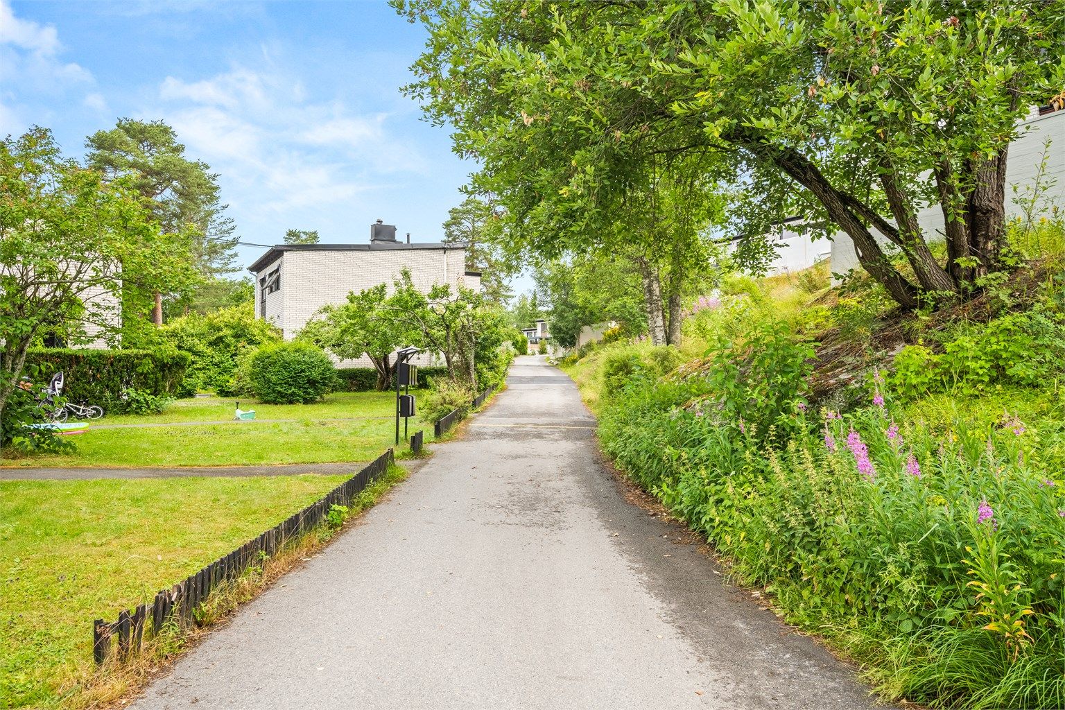 Eiendommen er tilknyttet aksjeselskapet Tveteråsen Eiendom AS, som består av 202 rekkehus, 48 leiligheter og ett næringsbygg. Boligene er selveide, og alle eiere av rekkehus og leiligheter er aksjonærer i Tveteråsen Eiendom AS.