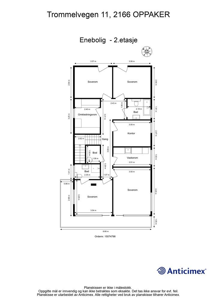 Plantegning - 2.etasje