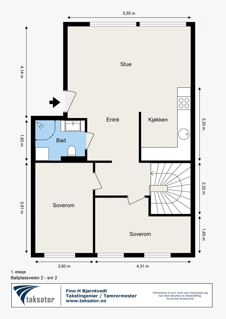 Plantegning - 1. etasje