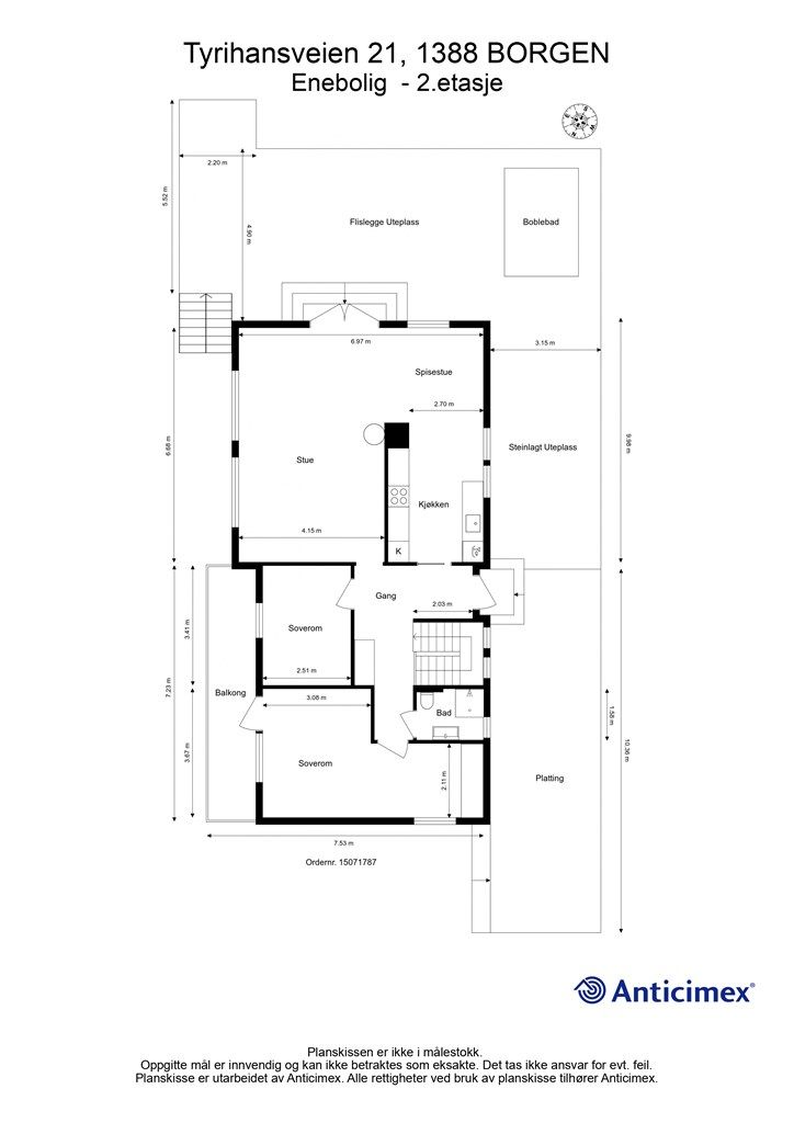 Plantegning 2.etasje.