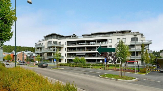 Leiligheten ligger tilbaketrukket i hjertet av Kolbotn sentrum!
