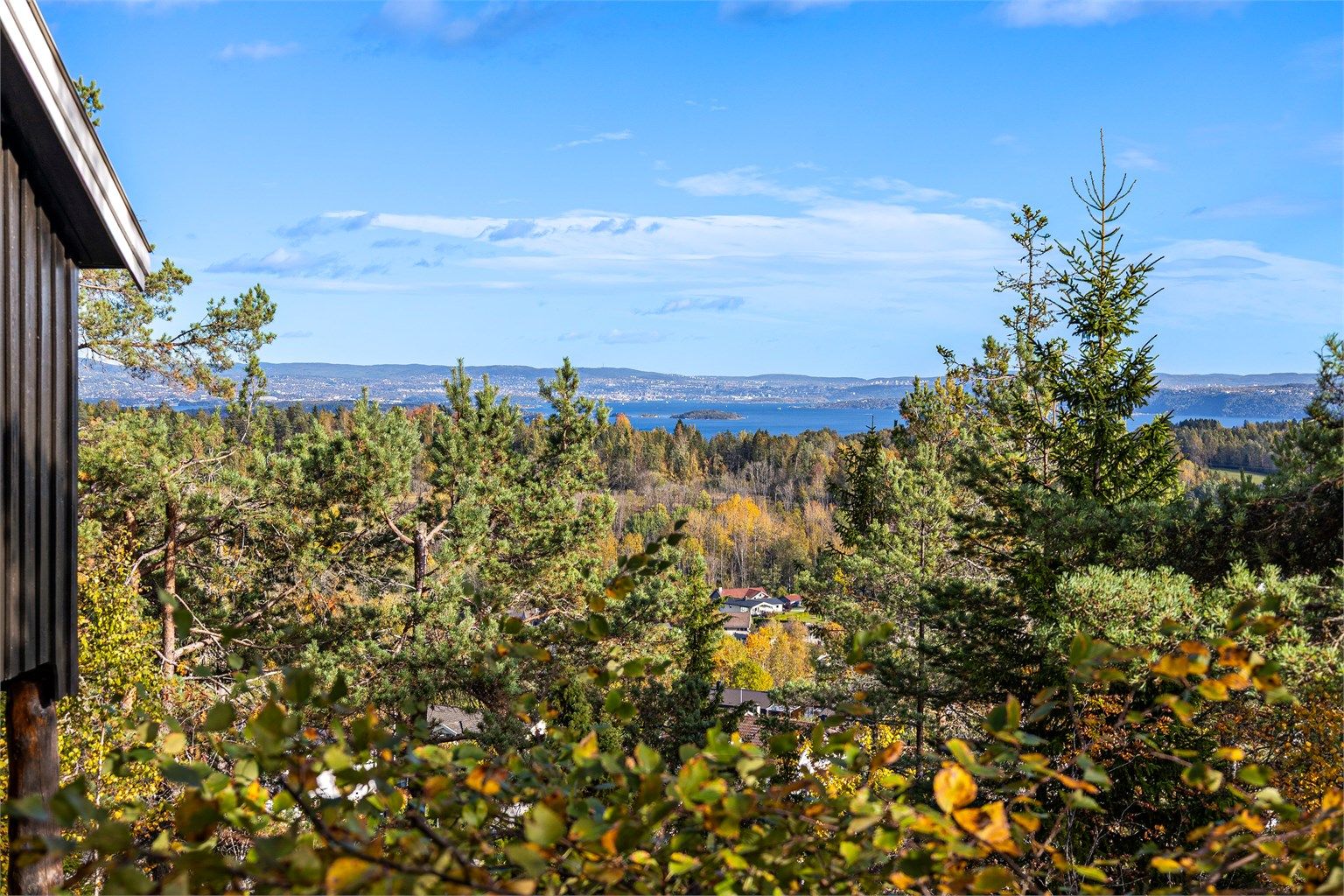 Nydelig utsikt fra hytta