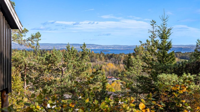 Nydelig utsikt fra hytta