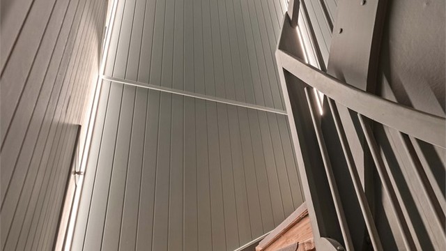 Boligen byr på mye finurlig belysning.