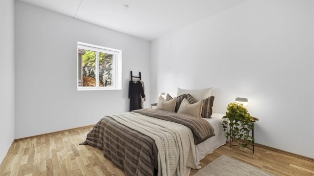 Hovedsoverom med god størrelse.