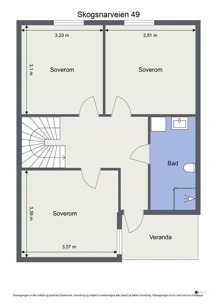 Plantegning 2. etasje