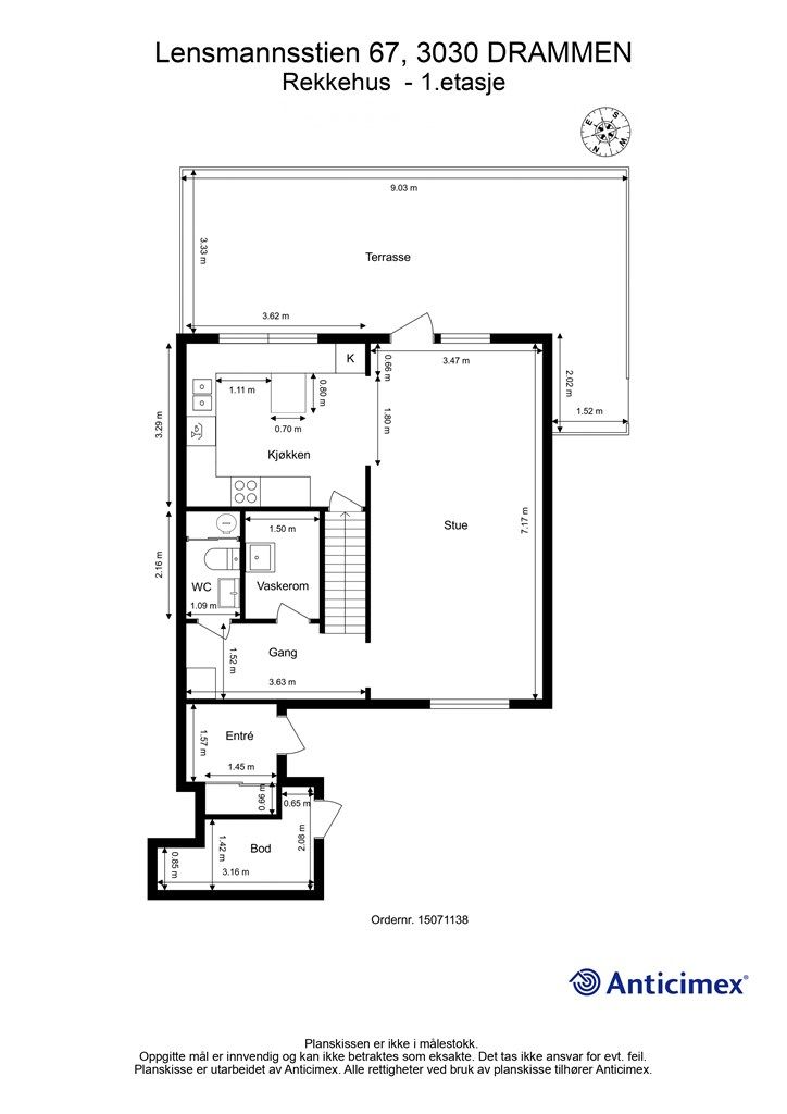 Plantegning - 1.etasje