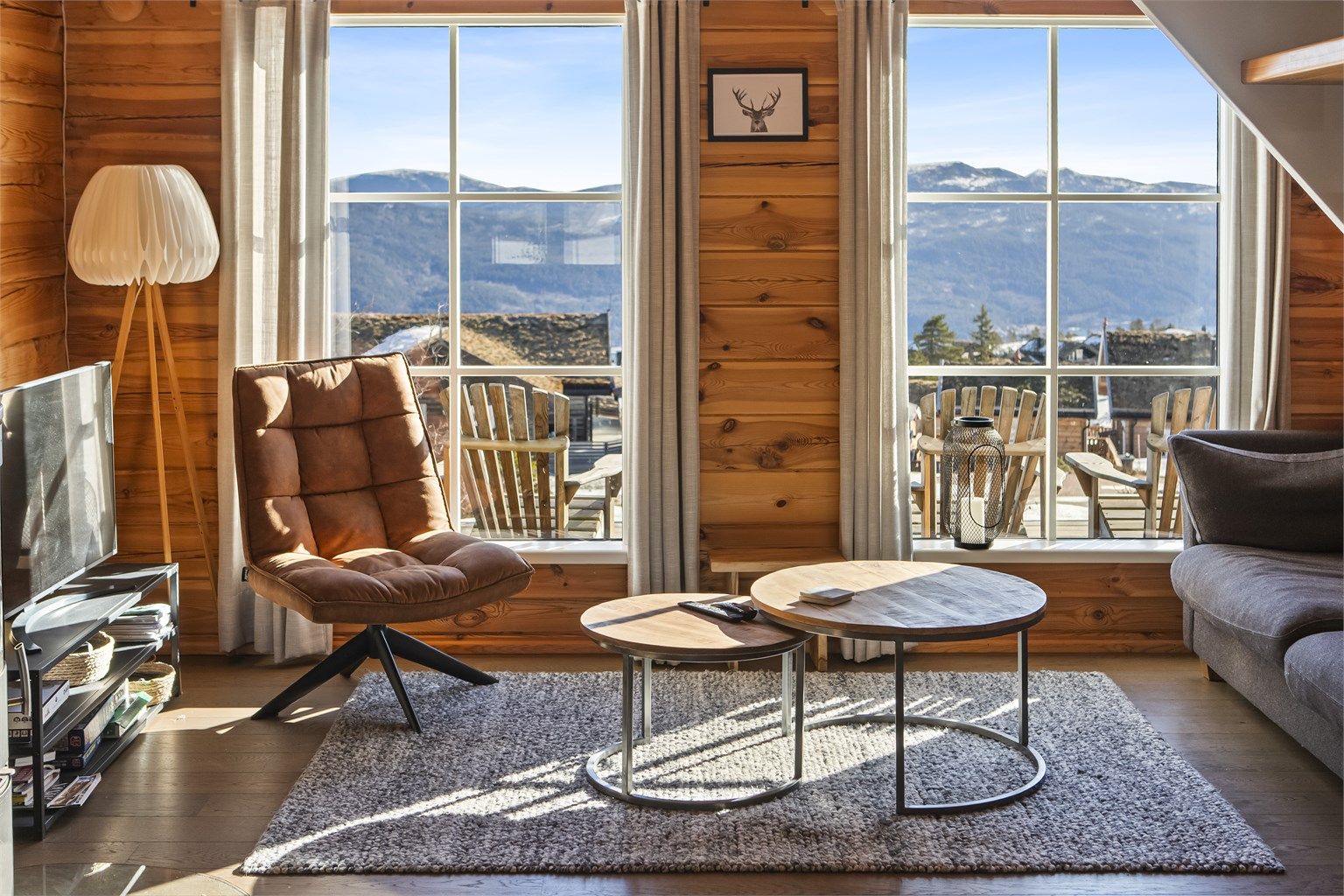 Utsikten er en del av interiøret.