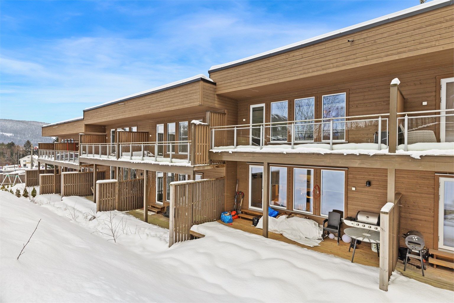 Terrassen er delvis overbygget 