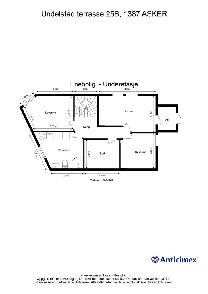 Plantegning - Underetasje
