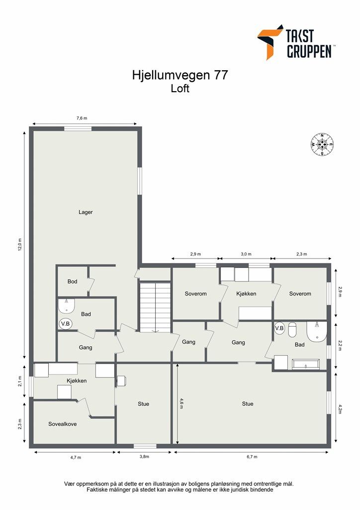 Plantegning 2. etasje 