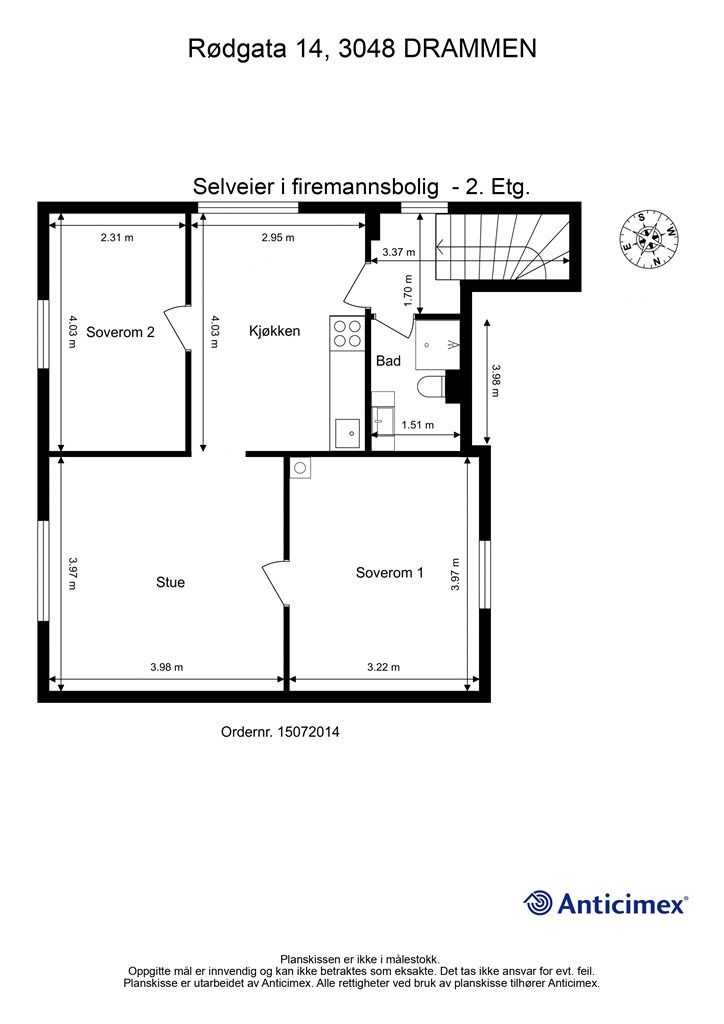 Plantegning - 2. etasje