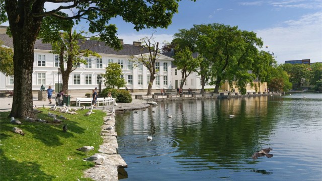 Stavanger sentrum og alle dens fasiliteter like utenfor døren.