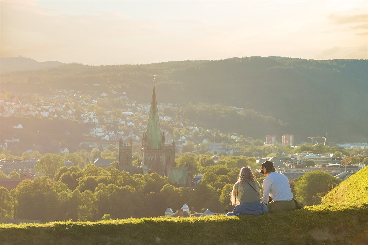 Trondheim er en vakker by å bo i. Nydelig utsikt fra Kristiansten festning