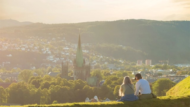 Trondheim er en vakker by å bo i. Nydelig utsikt fra Kristiansten festning