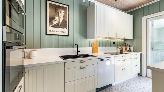 Kjøkkeninnredningen er fra IKEA og supplert med nye elementer fra blant annet Epoq.