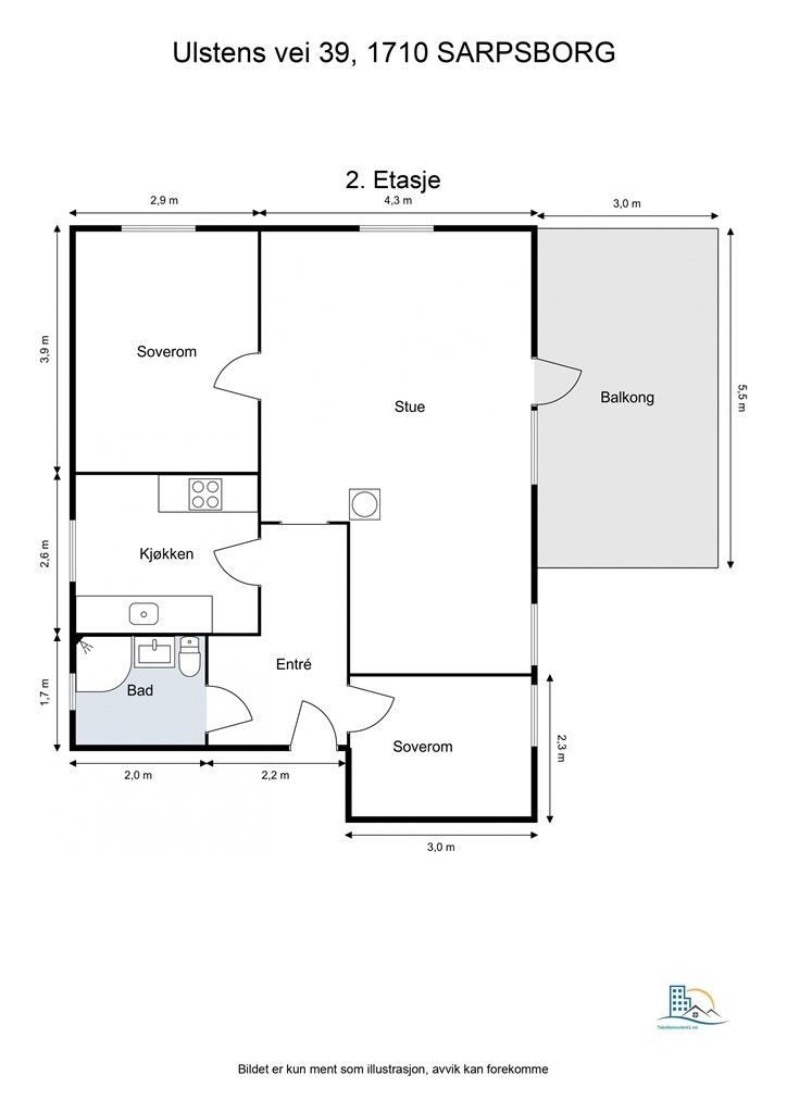 Floorplan letterhead - Ulstens vei 39, 1710 SARPSBORG - 2. Etasje - 2D Floor Plan.jpg