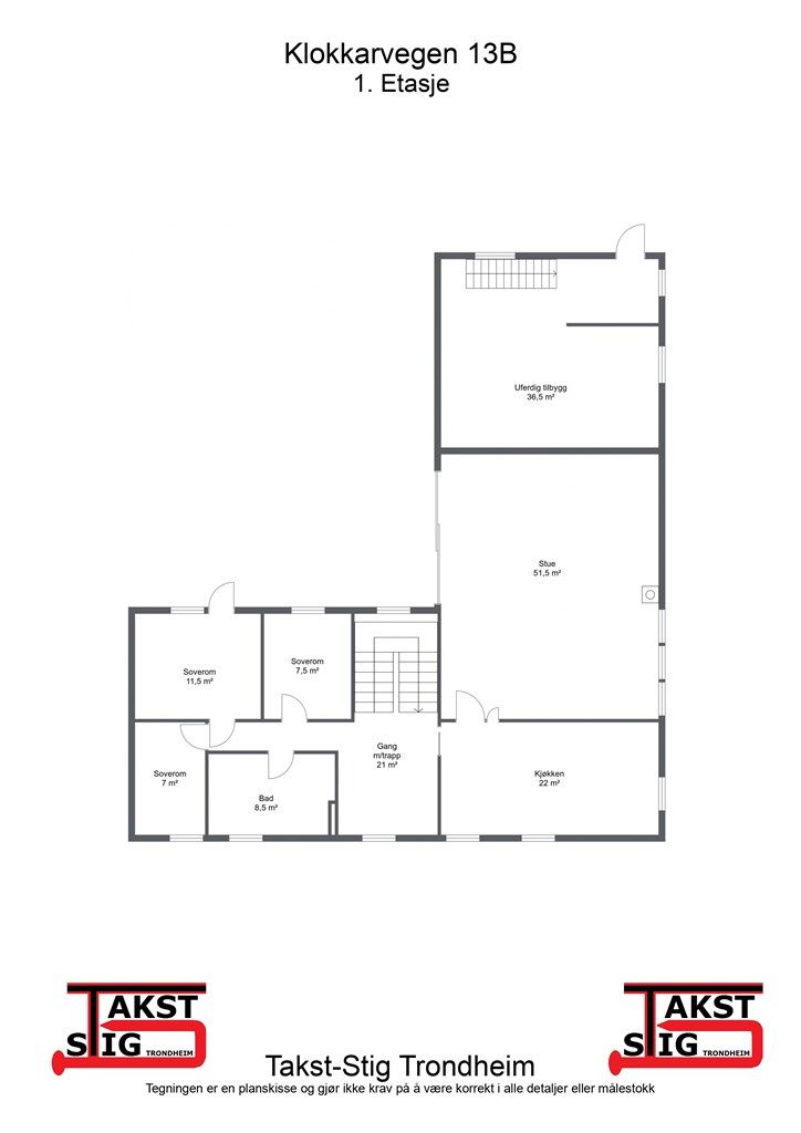 Planskisse første etasje