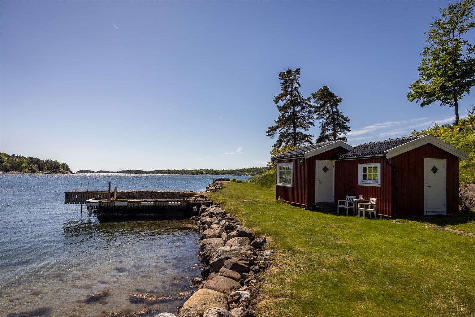 Uteboden er perfekt for lagring av fiskeutstyr og redskaper. 