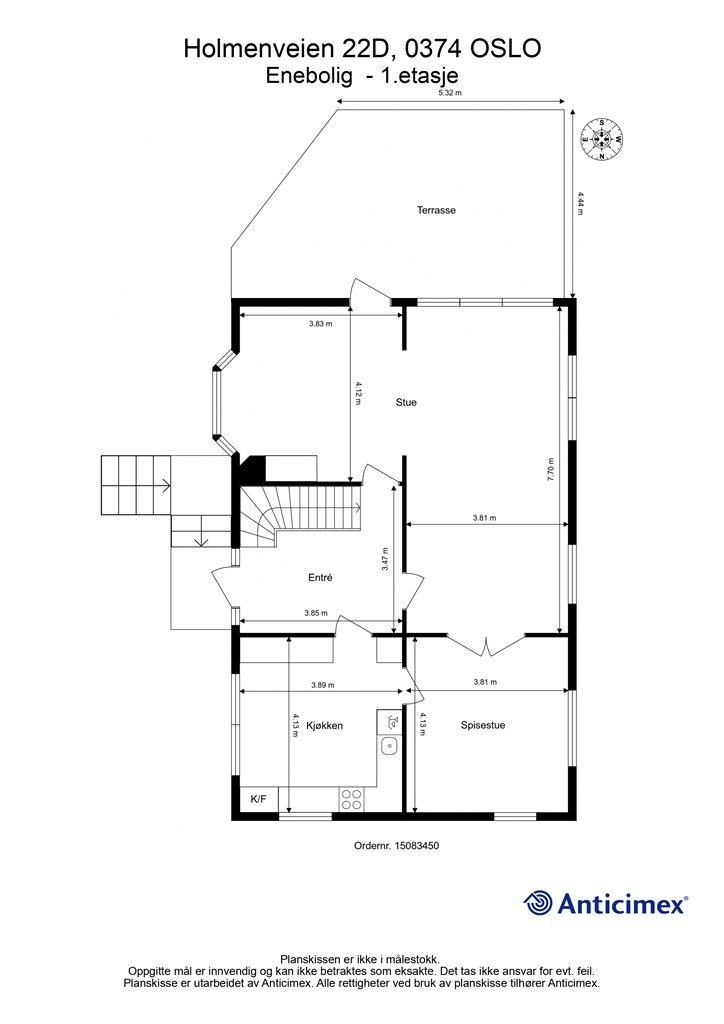 Plantegning - 1.etasje