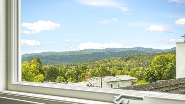 Utsikt fra loftetasjen.